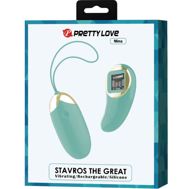 PRETTY LOVE - GREEN REMOTE CONTROL VIBRATING EGG MINE - NOCTURNA DESIRES