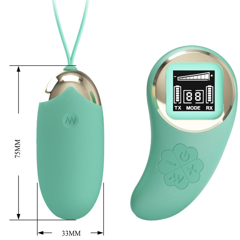 PRETTY LOVE - GREEN REMOTE CONTROL VIBRATING EGG MINE - NOCTURNA DESIRES