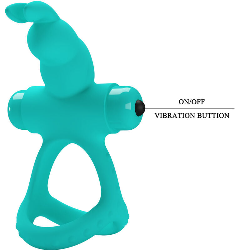 PRETTY LOVE - FIGGY GREEN RABBIT VIBRATOR RING - NOCTURNA DESIRES
