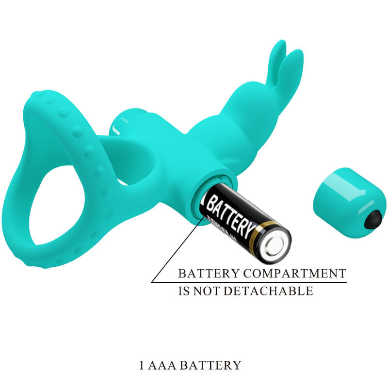 PRETTY LOVE - FIGGY GREEN RABBIT VIBRATOR RING - NOCTURNA DESIRES
