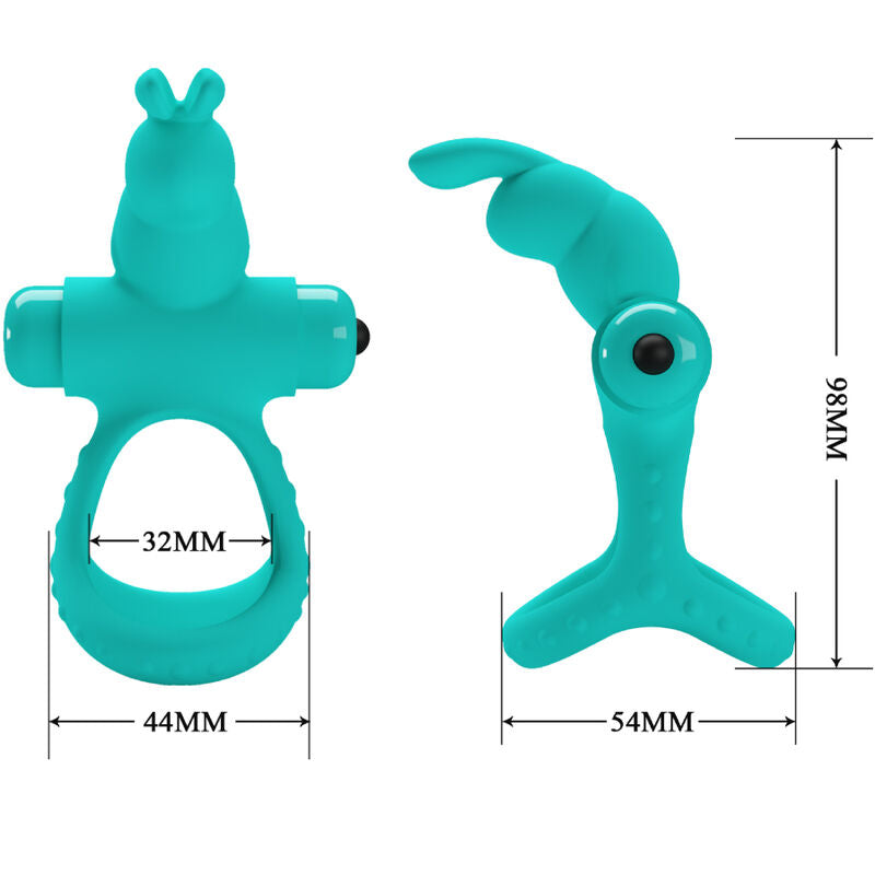 PRETTY LOVE - FIGGY GREEN RABBIT VIBRATOR RING - NOCTURNA DESIRES