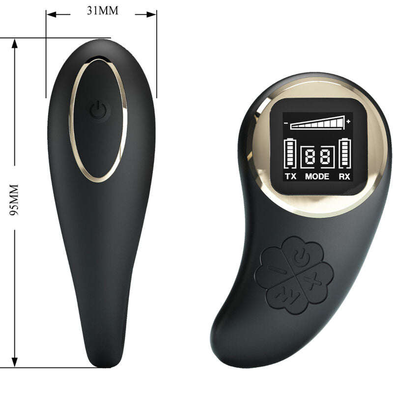 PRETTY LOVE - NATHAN DOUBLE PLEASURE VIBRATOR REMOTE CONTROL - NOCTURNA DESIRES