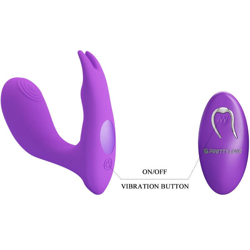 PRETTY LOVE - IDABELLE VIBRATION & PULSATION REMOTE CONTROL VIOLET - NOCTURNA DESIRES