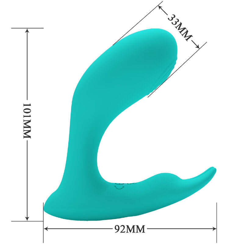 PRETTY LOVE - IDABELLE VIBRATION & PULSATION REMOTE CONTROL BLUE - NOCTURNA DESIRES