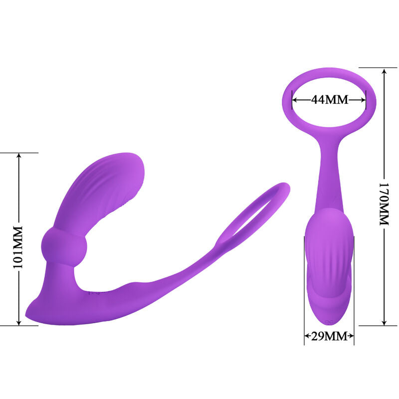 PRETTY LOVE - WARREN VIOLET ANAL RING & VIBRATOR - NOCTURNA DESIRES