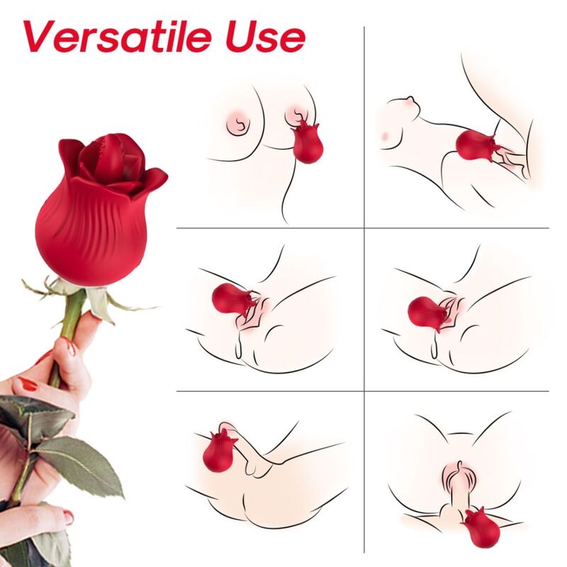 ARMONY - ROSE VIBRATOR & STIMULATOR RED - NOCTURNA DESIRES