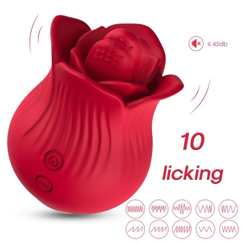 ARMONY - ROSE VIBRATOR & STIMULATOR RED - NOCTURNA DESIRES