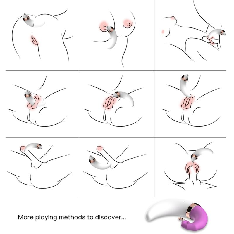 ARMONY - SWEETMOON CLITORIS & G-SPOT SUCTION CUP PINK - NOCTURNA DESIRES