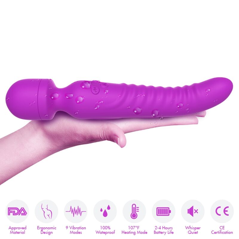 ARMONY - MISSION MASSAGER & VIBRATOR HEAT EFFECT PURPLE - NOCTURNA DESIRES