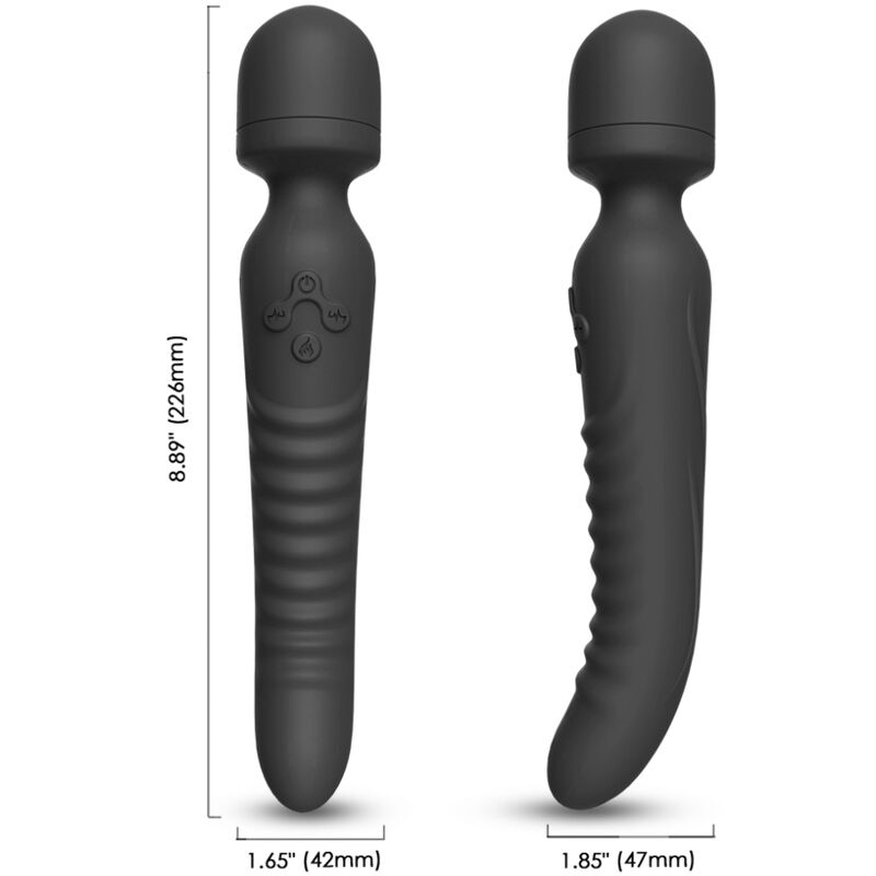 ARMONY - MISSION MASSAGER & VIBRATOR HEAT EFFECT BLACK - NOCTURNA DESIRES