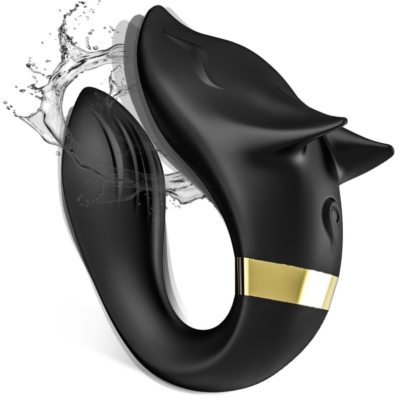 ARMONY - FOX VIBRATOR FOR COUPLES REMOTE CONTROL BLACK - NOCTURNA DESIRES