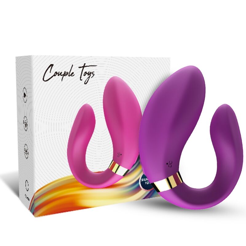 ARMONY - CRESCENT VIBRATOR FOR COUPLES REMOTE CONTROL PURPLE - NOCTURNA DESIRES
