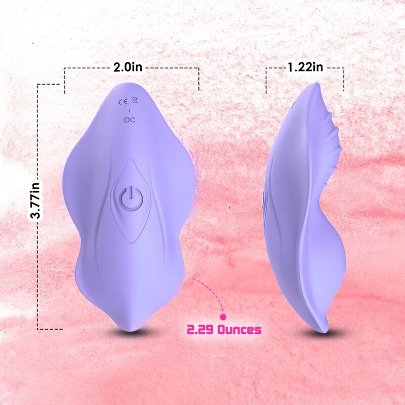 ARMONY - WHISPER WEARABLE PANTIES VIBRATOR REMOTE CONTROL PURPLE - NOCTURNA DESIRES