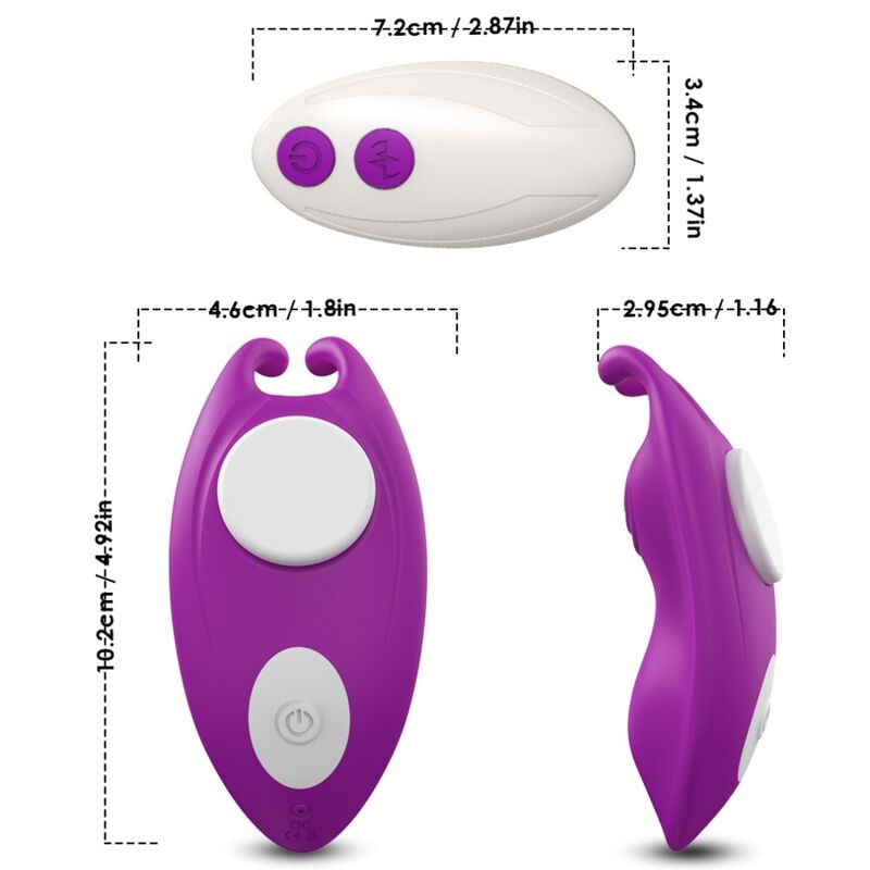 ARMONY - HONEYBEE WEARABLE PANTIES VIBRATOR G-SPOT REMOTE CONTROL PURPLE - NOCTURNA DESIRES