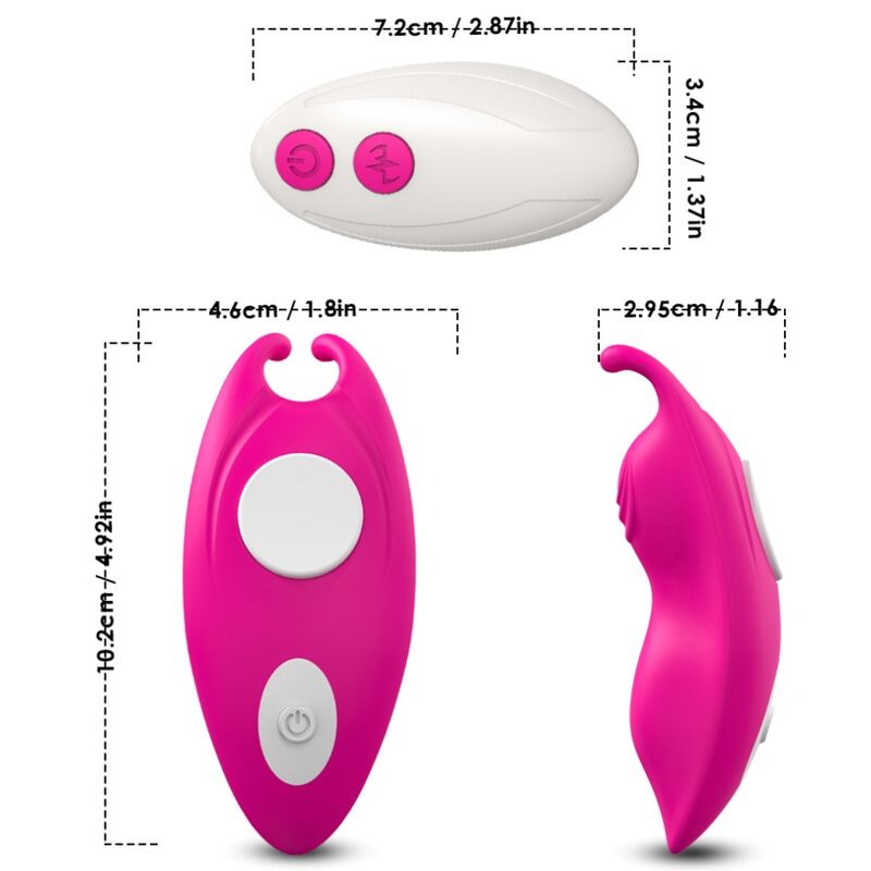 ARMONY - HONEYBEE WEARABLE PANTIES VIBRATOR G-SPOT REMOTE CONTROL FUCHSIA - NOCTURNA DESIRES
