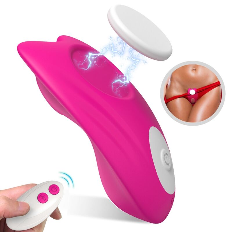 ARMONY - BUTTERFLY WEARABLE PANTIES VIBRATOR REMOTE CONTROL PINK - NOCTURNA DESIRES