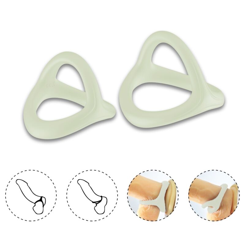 ARMONY - TRESOR DOUBLE SILICONE RING LUMINOUS - NOCTURNA DESIRES