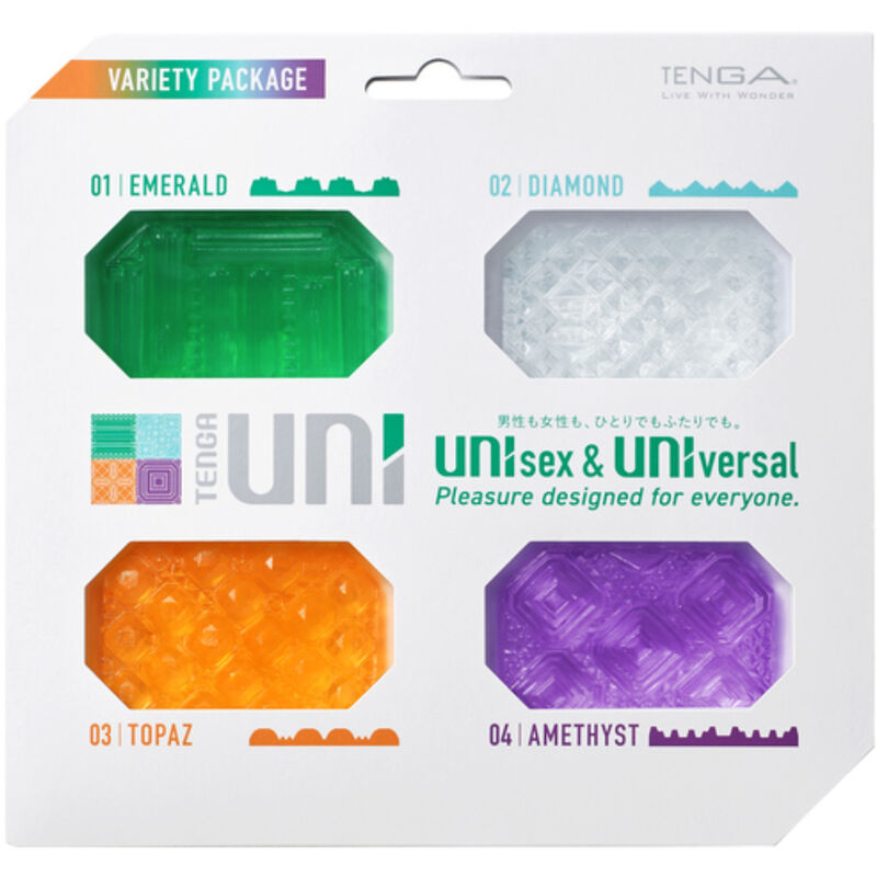 TENGA - UNI VARIETY MASTURBATOR THIMBLE PACK 4 UNITS - NOCTURNA DESIRES