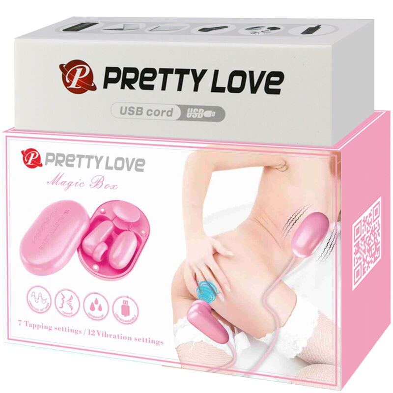 PRETTY LOVE - MAGIC BOX VIBRATING BULLET & PINK STIMULATOR - NOCTURNA DESIRES