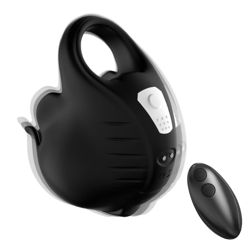 ARMONY - CUPPING VIBRATOR RING REMOTE CONTROL BLACK - NOCTURNA DESIRES
