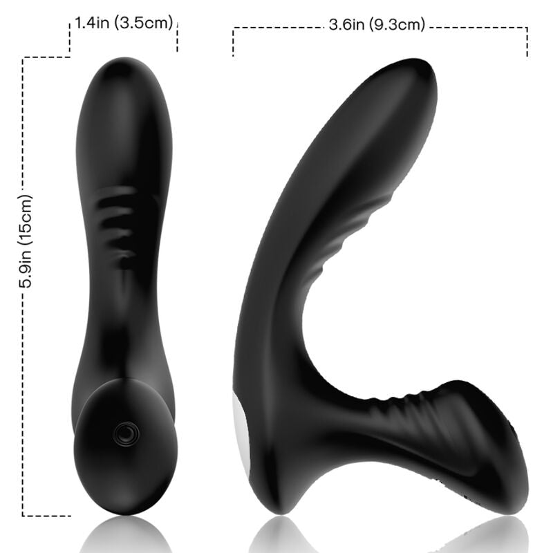ARMONY - STORM VIBRATOR ANAL PROSTATE & PLUG REMOTE CONTROL BLACK - NOCTURNA DESIRES