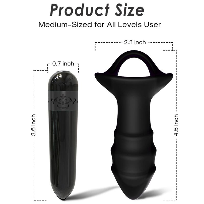 ARMONY - KYLIN FINGER VIBRATOR & ANAL PLUG REMOTE CONTROL BLACK - NOCTURNA DESIRES
