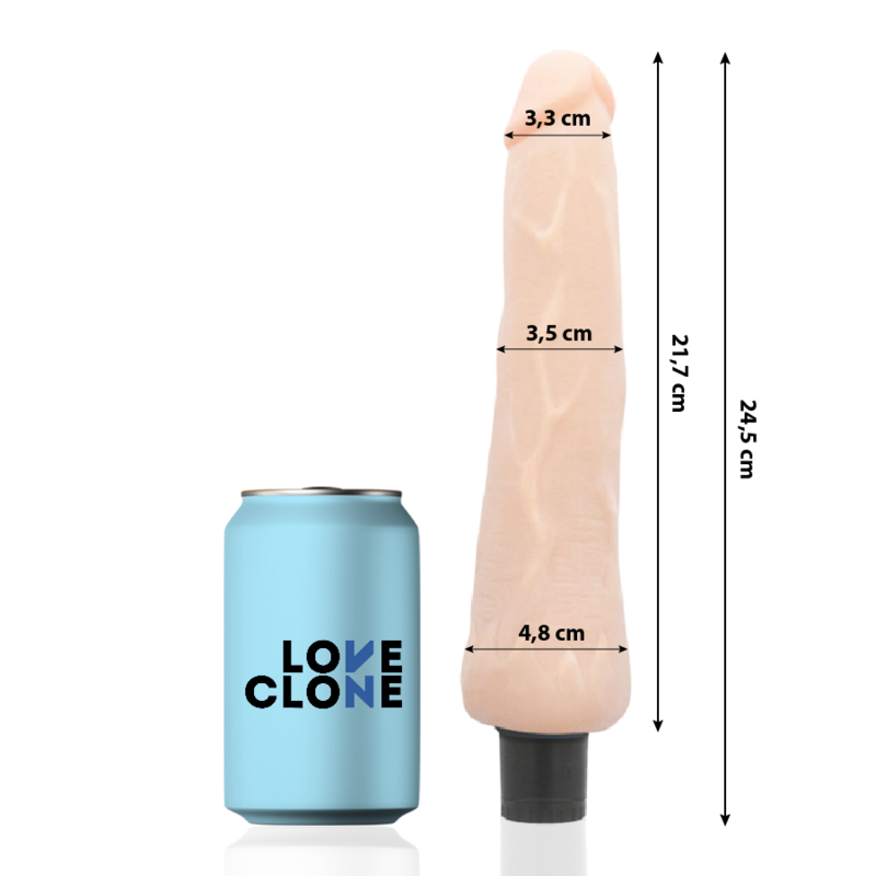 LOVECLONE - RAGNAR SELF LUBRICATION VIBRATOR 24.5 CM -O- 3.5 CM LOVECLONE NOCTURNA DESIRES