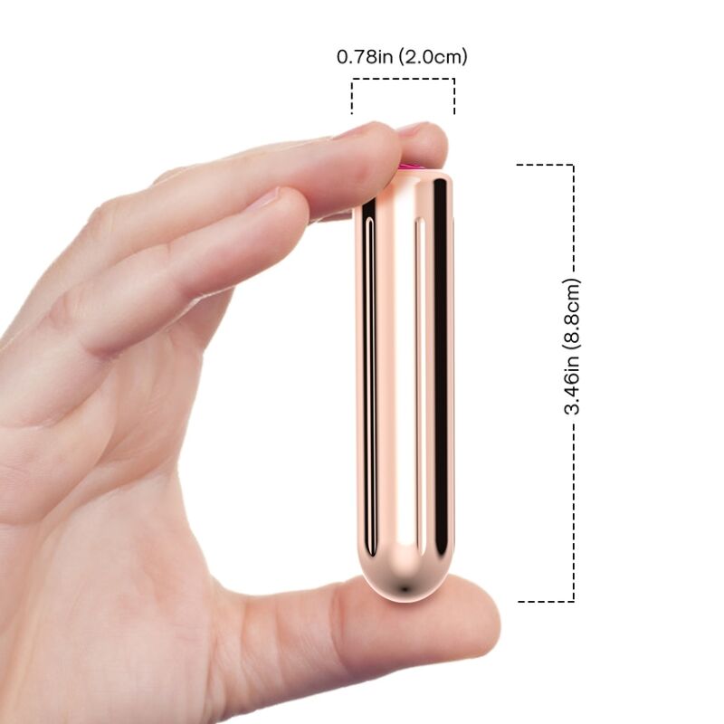 ARMONY - WARHEAD VIBRATOR BULLET REMOTE CONTROL GOLDEN 2 CM X 8.8 CM - NOCTURNA DESIRES