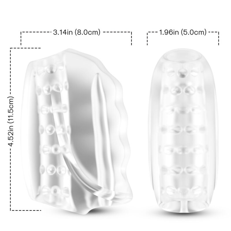 ARMONY - MASTER MASTURBATOR & VIBRATOR TRANSPARENTE - NOCTURNA DESIRES