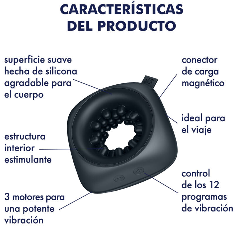 SATISFYER - RING STROKER MASTURBATOR & VIBRATOR - NOCTURNA DESIRES