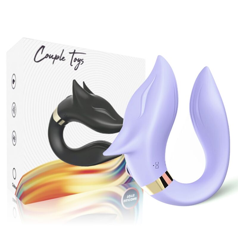 ARMONY - FOX VIBRATOR FOR COUPLES REMOTE CONTROL PURPLE - NOCTURNA DESIRES