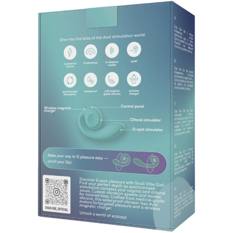 SNAIL VIBE - GIZI DUAL STIMULATOR TIFFANY - NOCTURNA DESIRES