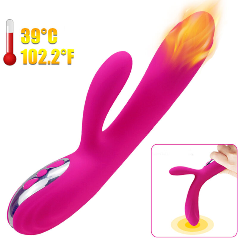 ARMONY - FLEXIBLE VIBRATOR & STIMULATOR WITH FUCHSIA HEAT EFFECT - NOCTURNA DESIRES