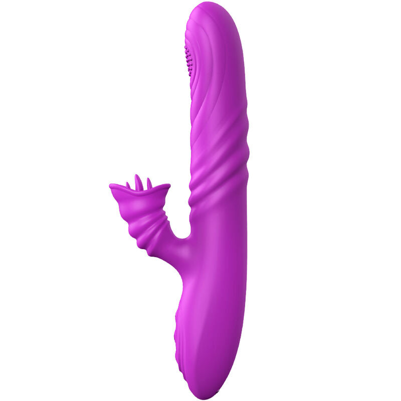 ARMONY - ANGELIA MULTIFUNCTION VIBRATOR WITH STIMULATING TONGUE VIOLET HEAT EFFECT - NOCTURNA DESIRES