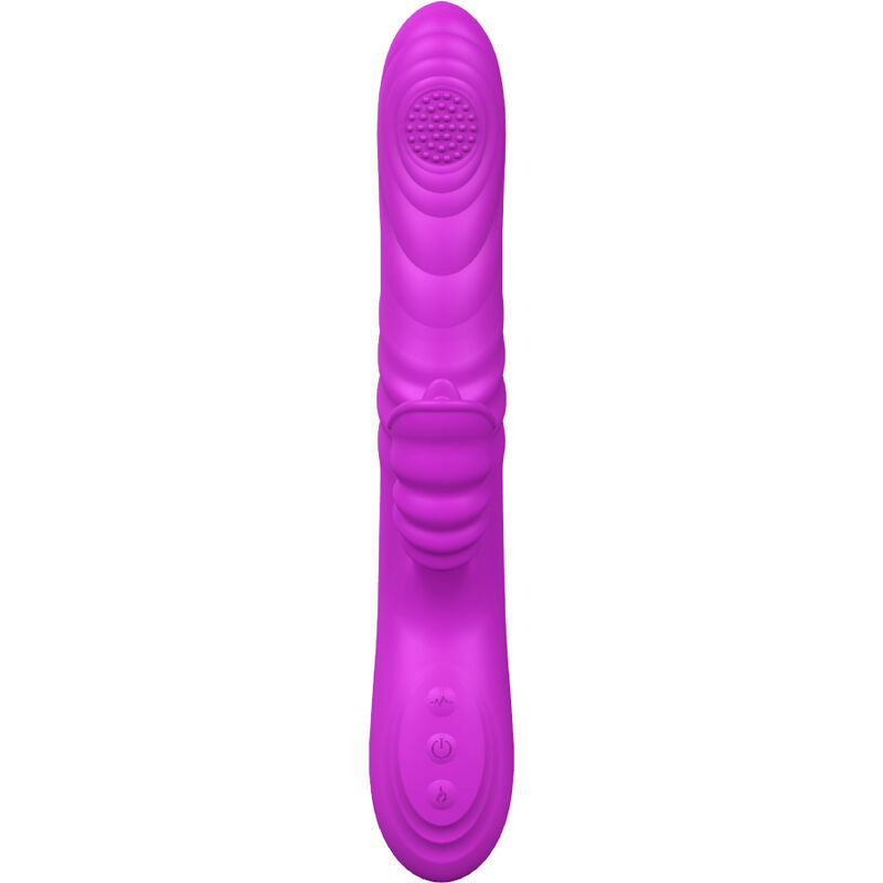 ARMONY - ANGELIA MULTIFUNCTION VIBRATOR WITH STIMULATING TONGUE VIOLET HEAT EFFECT - NOCTURNA DESIRES