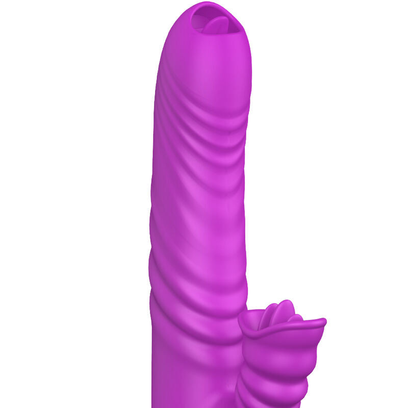 ARMONY - ANGELIA MULTIFUNCTION VIBRATOR DOUBLE TONGUE VIOLET HEAT EFFECT - NOCTURNA DESIRES