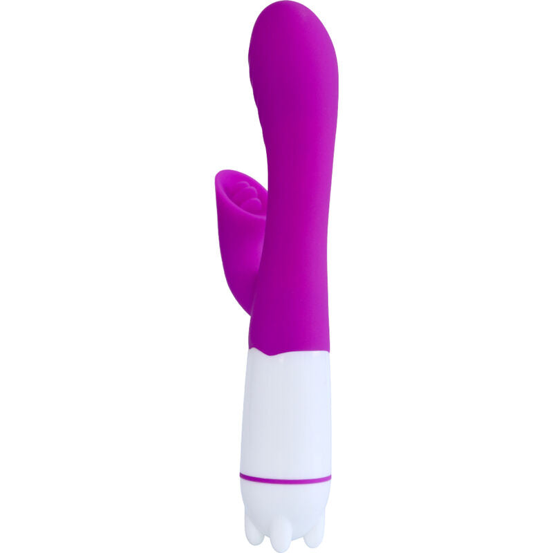 ARMONY - HAPPY VIBRATOR & STIMULATOR WITH VIOLET RECHARGEABLE TONGUE - NOCTURNA DESIRES