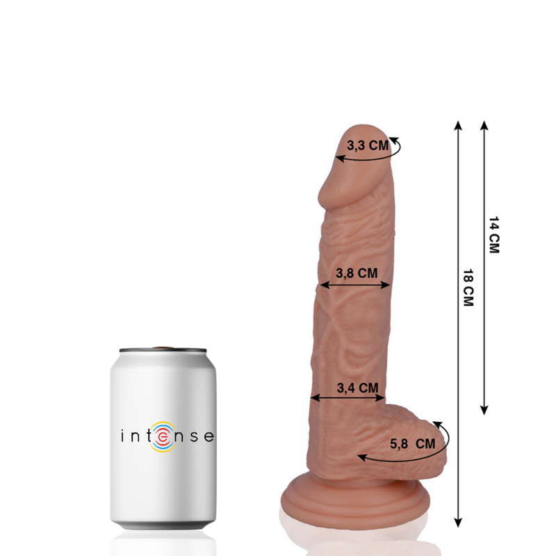 MR INTENSE - 11 REALISTIC COCK 18 CM -O- 3.8 CM MR. INTENSE NOCTURNA DESIRES