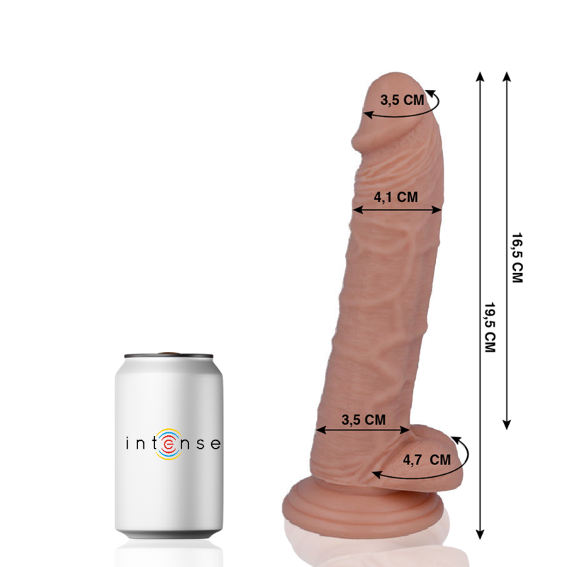 MR INTENSE - 15 REALISTIC COCK 19.5 CM -O- 4.1 CM MR. INTENSE NOCTURNA DESIRES