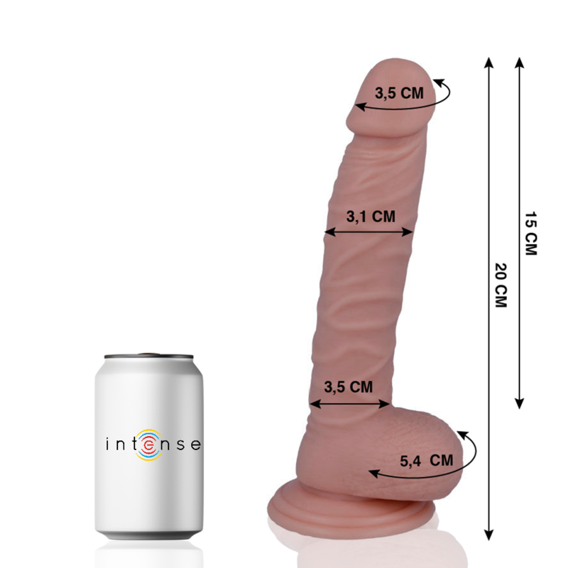 MR INTENSE - 19 REALISTIC COCK 20 CM -O- 3.1 CM MR. INTENSE NOCTURNA DESIRES