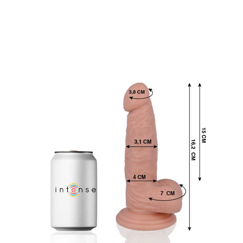 MR INTENSE - 4 REALISTIC COCK 16.2 CM -O- 3.1 CM MR. INTENSE NOCTURNA DESIRES