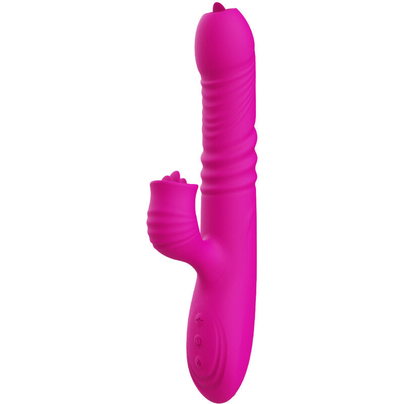 ARMONY - FANNY MULTIFUNCTION DOUBLE TONGUE VIBRATOR FUCHSIA HEAT EFFECT - NOCTURNA DESIRES