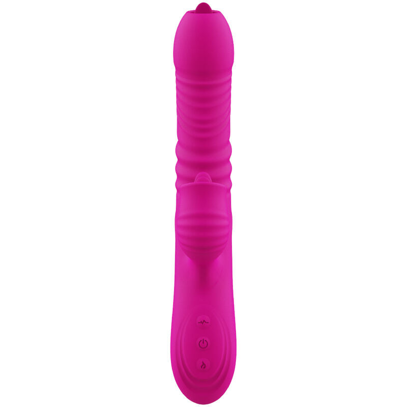 ARMONY - FANNY MULTIFUNCTION DOUBLE TONGUE VIBRATOR FUCHSIA HEAT EFFECT - NOCTURNA DESIRES