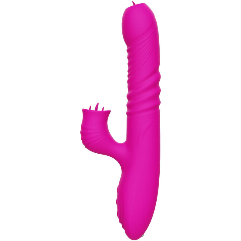 ARMONY - FANNY MULTIFUNCTION DOUBLE TONGUE VIBRATOR FUCHSIA HEAT EFFECT - NOCTURNA DESIRES