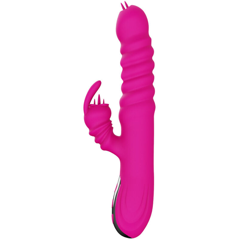 ARMONY - RABBIT DOUBLE TONGUE MULTIFUNCTION VIBRATOR FUCHSIA HEAT EFFECT - NOCTURNA DESIRES