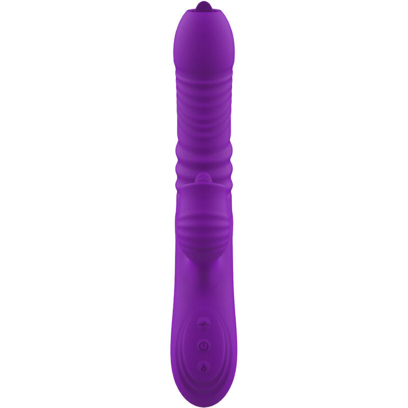 ARMONY - FULLY G SPOT RABBIT VIBRATOR WITH STIMULATING TONGUE VIOLET HEAT EFFECT - NOCTURNA DESIRES