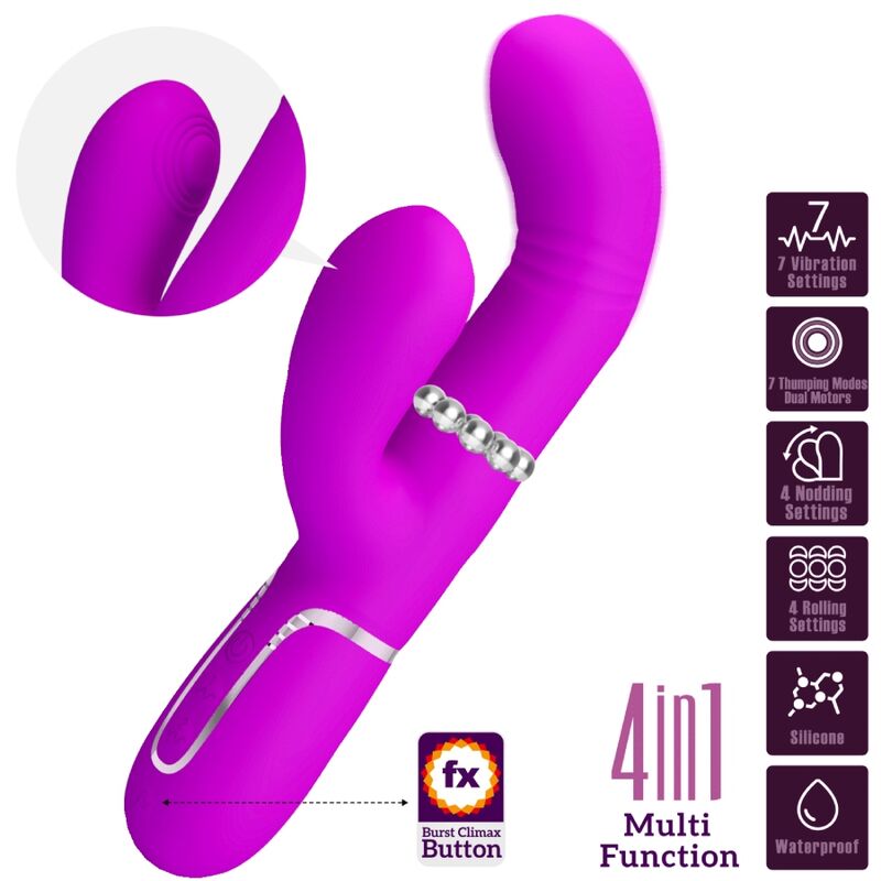 PRETTY LOVE - MULTIFUNCTION G-SPOT VIBRATOR FUCHSIA - NOCTURNA DESIRES
