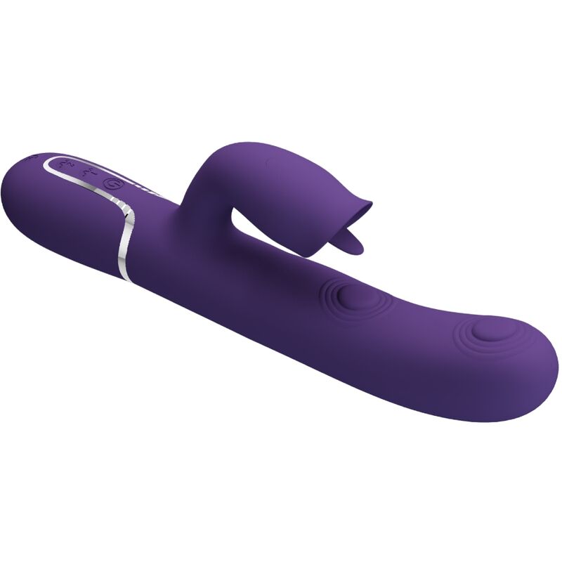 PRETTY LOVE - RABBIT VIBRATOR WITH LICKING PURPLE - NOCTURNA DESIRES