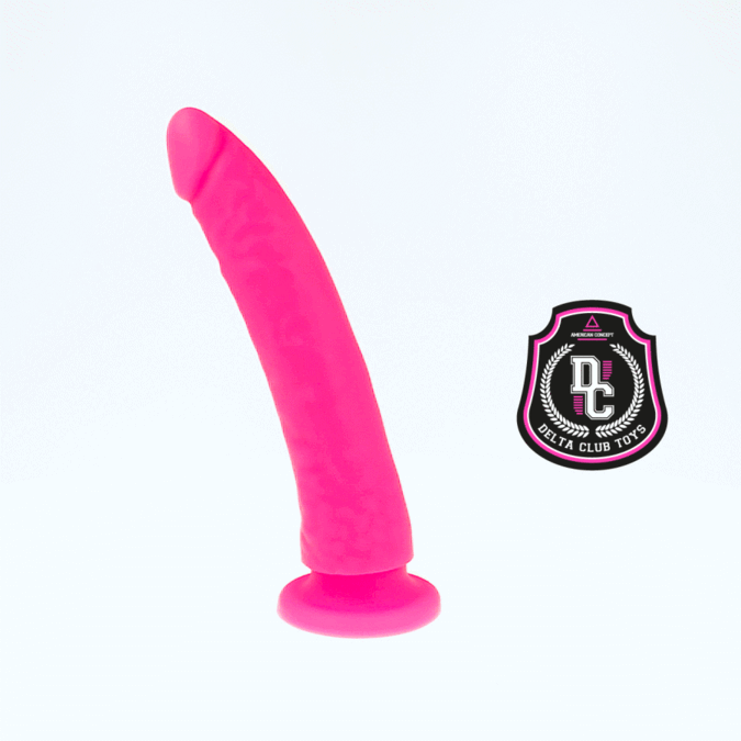 DELTA CLUB - TOYS PINK DILDO MEDICAL SILICONE 17 CM -O- 3 CM - NOCTURNA DESIRES