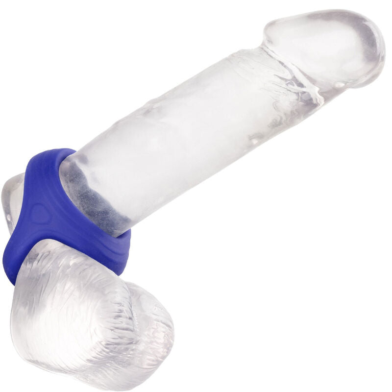 CALEXOTICS - ADMIRAL COCK BALL DUAL RING BLUE - NOCTURNA DESIRES